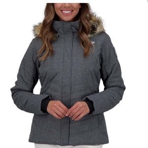 Obermeyer Tuscany II Insulated Ski Jacket - Women's Size 4. Gray.